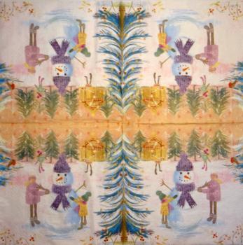 054 Snowman - 3-ply - Ambiente
